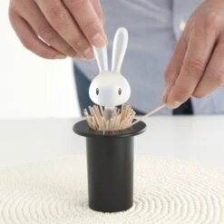 Alessi "Magic Bunny" Toothpick Holder, Black -KitchenAid Shop 51ONfS1vKpL
