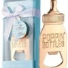 24 Pcs Baby Shower Return Gifts For Guest Supplies Poppin Baby Bottle Shaped Bottle Opener Wedding Favor With Exquisite Packaging Party Souvenirs Gift Decorations By WeddParty (Blue 24pcs)