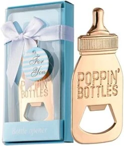 24 Pcs Baby Shower Return Gifts For Guest Supplies Poppin Baby Bottle Shaped Bottle Opener Wedding Favor With Exquisite Packaging Party Souvenirs Gift Decorations By WeddParty (Blue 24pcs) -KitchenAid Shop 51ORpSRAWHL. AC 1