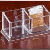 Acrylic Tea Bags Holder Coffee Sugar Bag Case Guest Room Storage Boxes - Holder For Tea Bags, Small Packets, Sweeteners,Sugar Packet, Coffee, Condiment (L16.6*W8.2*H7.5cm)