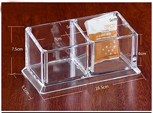 Acrylic Tea Bags Holder Coffee Sugar Bag Case Guest Room Storage Boxes - Holder For Tea Bags, Small Packets, Sweeteners,Sugar Packet, Coffee, Condiment (L16.6*W8.2*H7.5cm) 3 Acrylic Tea Bags Holder Coffee Sugar Bag Case Guest Room Storage Boxes - Holder For Tea Bags, Small Packets, Sweeteners,Sugar Packet, Coffee, Condiment (L16.6*W8.2*H7.5cm)