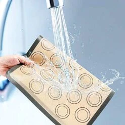 Macaron Silicone Baking Mats, Jsdoin Reusable Nonstick Macaron Parchment Paper, Baking Supplies Set, Include 2 Sheet Macaron Parchment Paper(16"x11.8"), 12 Piping Tip, 2 Piping Bag And 2 Bag Tie -KitchenAid Shop 51OWXNofHCL