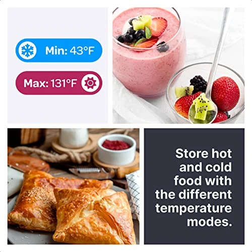 Portable Mini Fridge 4 Liter 6 Can Skincare Fridge, AC 120V DC 12V Small Refrigerator Cooler And Warmer For Skincare, Foods, Medications, Bedroom, Travel And Car - Black 4 Portable Mini Fridge 4 Liter 6 Can Skincare Fridge, AC 120V DC 12V Small Refrigerator Cooler And Warmer For Skincare, Foods, Medications, Bedroom, Travel And Car - Black - Image 2