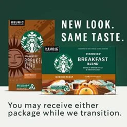 Starbucks Medium Roast K-Cup Coffee Pods — Breakfast Blend For Keurig Brewers — 1 Box (10 Pods) -KitchenAid Shop 51OdVCDa73L