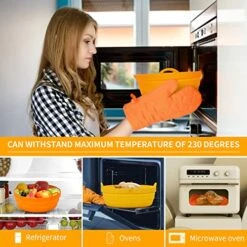 7.5" Air Fryer Silicone Baking Set 3 Pcs, Reusable Baking Tray Air Fryer Liners 1.4L, Air Fryer Oven Kitchen Accessories, Food Grade Safety Non-Stick -KitchenAid Shop 51Oe35tzlXL