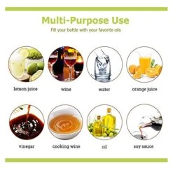 Fire 17Oz Oil And Vinegar Dispenser Set Cruets Glass Lead-Free Glass Bottle With Degree Scale For Kitchen Cooking, 2pcs 14 Fire 17Oz Oil And Vinegar Dispenser Set Cruets Glass Lead-Free Glass Bottle With Degree Scale For Kitchen Cooking, 2pcs -KitchenAid Shop 51OfwEesl5L