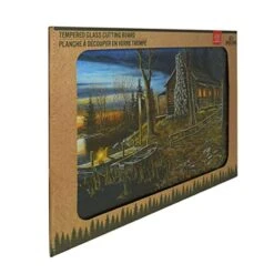 Rivers Edge Products Tempered Glass Cutting Board, 12 By 16 Inches, Cabin Scene -KitchenAid Shop 51Oh2tvIw0L