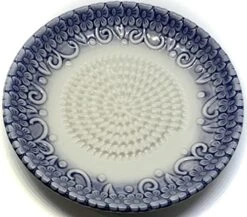 , All-in-one 4pcs Prime Ceramic Garlic Grater Set - HandMade, Purple Emboss Design Grater Plate W/Garlic Peeler, Gathering Brush, Display Stand, It's Also Grating Turmeric, Ginger, And More, -KitchenAid Shop 51Oi8KDZYBL