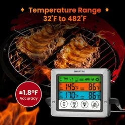 ST54 Dual Probe Digital Meat Thermometer For Cooking Food Kitchen Oven BBQ Grill With Timer Mode And Commercial-Grade Probes -KitchenAid Shop 51Okbo7el4L