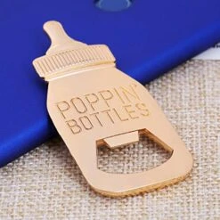 24 Pcs Baby Shower Return Gifts For Guest Supplies Poppin Baby Bottle Shaped Bottle Opener Wedding Favor With Exquisite Packaging Party Souvenirs Gift Decorations By WeddParty (Blue 24pcs) -KitchenAid Shop 51OoE7i6Y7L 1