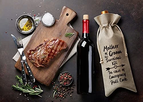 Mother Of Groom Survival Kit Wine Bag, Gift For Groom's Mother, Mother-in-law – 1 Pc(A003) 3 Mother Of Groom Survival Kit Wine Bag, Gift For Groom's Mother, Mother-in-law – 1 Pc(A003)