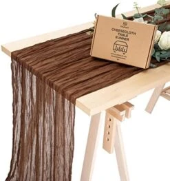 Cheesecloth Table Runner Peach Coral 35 X 120 Inches Gauze Tablecloth 10Ft Boho Rustic Decorations For Wedding Decor Reception Bridal Shower Holiday Party -KitchenAid Shop 51OqWZkJDbL. AC