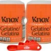 Knox Gelatine Unflavored Clear, Bulk 16 Ounce (Pack Of 2) With By The Cup Measuring Spoons -KitchenAid Shop 51Ovgir3igL