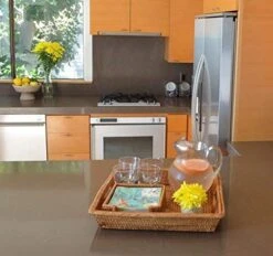 OUBOO La Jolla Rattan Napkin Holder, 7.5 Inches X 7.5 Inches X 2.5 Inches, Honey Brown -KitchenAid Shop 51OxyP6Hg3L