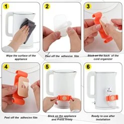 18 Pcs Cord Organizer For Kitchen Appliances, Rotatable Cord Holder Appliance Cord Organizer Stick On Cord Keeper Rubber Cord Wrapper For Appliances Power Cords, Air Fryers Toasters Cables And Wires 15 18 Pcs Cord Organizer For Kitchen Appliances, Rotatable Cord Holder Appliance Cord Organizer Stick On Cord Keeper Rubber Cord Wrapper For Appliances Power Cords, Air Fryers Toasters Cables And Wires -KitchenAid Shop 51P9PnSiE3L