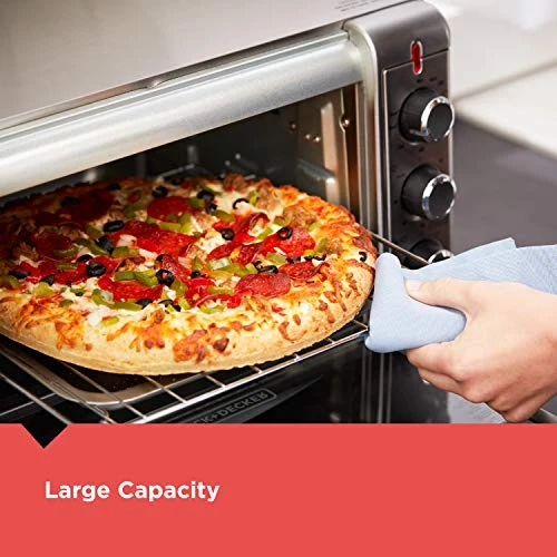 Black & Decker Crisp 'N Bake Air Fry Toaster Oven, Stainless Steel, TO3215SS, 6 Slice 6 Black & Decker Crisp 'N Bake Air Fry Toaster Oven, Stainless Steel, TO3215SS, 6 Slice - Image 4