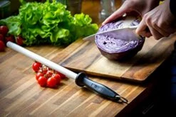 Ceramic Sharpening Rod, Lightweight & Highly Durable 11-Inch Shatterproof Ceramic Honing Rod For Professional Chefs And Home Cooks -KitchenAid Shop 51PZmIMxiNL