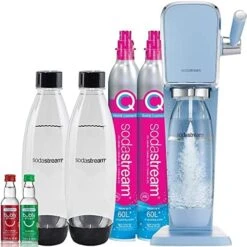 SodaStream Art Sparkling Water Maker Bundle (Black), With CO2, DWS Bottles, And Bubly Drops Flavors -KitchenAid Shop 51PhdEe2shL. AC