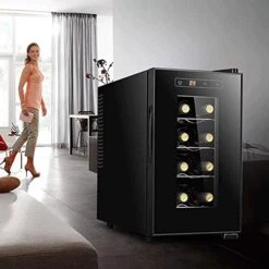 ATAAY Wine Cabinet Tea Fresh Cigar Cabinet Household Mini Refrigerator, Red And White Wine Cellar With Digital Temperature -KitchenAid Shop 51PhtXfeXtL