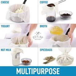 Grade 90 Cheesecloth - Unbleached & Reusable Ultra Fine Cheese Cloth - Pure Cotton Food Grade Cheese Cloths For Cooking, Straining, Basting, Making Cheese, Decoration And More (2 Yard) -KitchenAid Shop 51PioXuS2nL