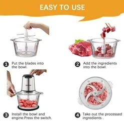 Food Processor, Electric Food Chopper With 2 Bowls 8 Cup And 8 Cup, Meat Grinder With 4 Large Sharp Blades For Meat, Fruits, Vegetables, Baby Food, Nuts, 2 Speed, 350W. Fruits, Vegetables, Baby Food, Nuts, 2 Speed, 350W. 13 Food Processor, Electric Food Chopper With 2 Bowls 8 Cup And 8 Cup, Meat Grinder With 4 Large Sharp Blades For Meat, Fruits, Vegetables, Baby Food, Nuts, 2 Speed, 350W. Fruits, Vegetables, Baby Food, Nuts, 2 Speed, 350W. -KitchenAid Shop 51PmEkWbZvL