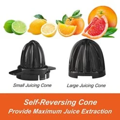 Lectric Citrus Juicer, Large Capacity Orange Juicer With Powerful Motor, Electric Lemon Squeezer With LED Lamp For Lime Orange Grapefruit, Exprimidor De Naranjas Electrico -KitchenAid Shop 51Pn6QMmZJL