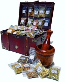Herb Witchcraft Kit For Making Potions ~ Wiccan Herb Starter Kit With Wooden Box ~ Witch Apothecary Herbs ~ Magick Ritual Herbs In Bulk (Extra Large) -KitchenAid Shop 51PnIPyFhmS. AC