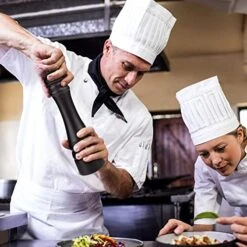 Black Pepper Mill Grinder Refillable, JORGTYRA 12 Inch Wood Pepper Mills With Adjustable Stainless Steel Precision Mechanism Suitable For Home, Kitchen, Barbecue, Party -KitchenAid Shop 51PpEODTA0L