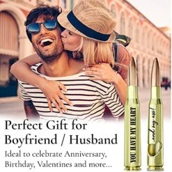 Unny Anniversary/Birthday Gifts For Boyfriend I Husband Birthday Gift - "You Have My Heart And My As!" - 50 Cal Bottle Opener I Cute Couples Anniversary For Boyfriend From Girlfriend -KitchenAid Shop 51PuczHIxKS