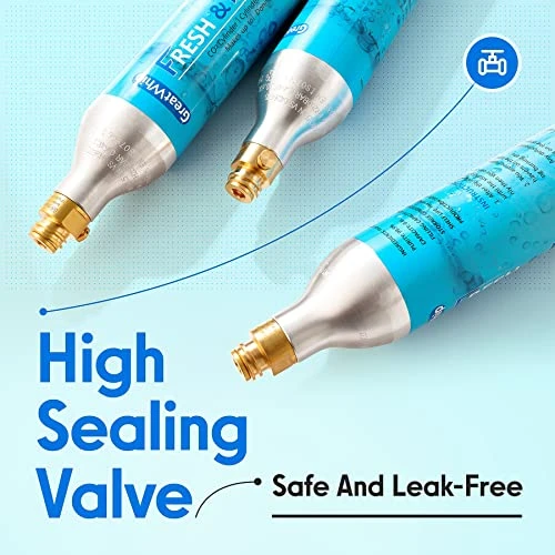 GreatWhip 60L Co2 Carbonator Sodasteam Co2 Cylinder Co2 Soda Gas Canister 14.5 Oz For Soda Maker Set Of 5 7 GreatWhip 60L Co2 Carbonator Sodasteam Co2 Cylinder Co2 Soda Gas Canister 14.5 Oz For Soda Maker Set Of 5 - Image 5