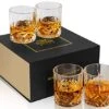 Old Fashioned Whiskey Glasses With Luxury Box - 10 Oz Rocks Barware For Scotch, Bourbon, Liquor And Cocktail Drinks - Set Of 4 -KitchenAid Shop 51Q0QoQ0jKL