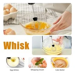 Immersion Electric Hand Blender,Milk Frother Handheld,,Usb Charging Wireless Mini Mixer With Variable Speeds, 3-Speed Adjustable Mini Frother For Cappuccino Latte Coffee Egg -KitchenAid Shop 51Q4NgD1tRL