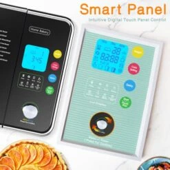 2LB Bread Machine, Black Stainless Steel Bread Maker With Nonstick Pan, Full Touch Panel Tempered Glass, Reserve& Keep Warm Set And Recipes,18-in-1. -KitchenAid Shop 51Q7WVCAOcL