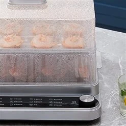 FUUIE Wok Pan Folding Speed Steamer Electric Steamer Household Small Multi-Function Large Capacity Three Layer Multilayer Electric Steamer -KitchenAid Shop 51Q7vbc2jFL