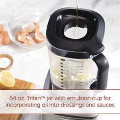 Olf Gourmet Pro-Performance Blender, 64 Oz Jar, 4 Program Settings, 12.5 AMPS, Blends Food, Shakes And Smoothies, Red Knob, Stainless Steel (WGBL200S) -KitchenAid Shop 51QFogEhHNL