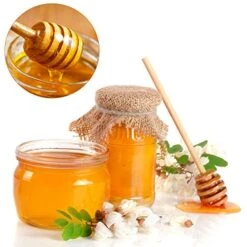 51 PCS Honey Dipper, 3 Inch Mini Wooden Honeycomb Sticks, Small Honey Stirrer Stick, Honey Sticks For Honey Jar Dispense Drizzle Honey And Wedding Party Favors Gift -KitchenAid Shop 51QLZukzcLL