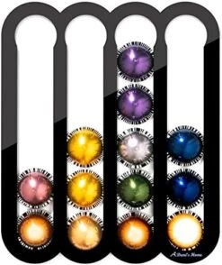 Coffee Pod Holder For Nespresso Vertuo Capsules - Magnetic Holder Suitable To Be Mounted On The Fridge (Black) -KitchenAid Shop 51QOjyalQFL. AC