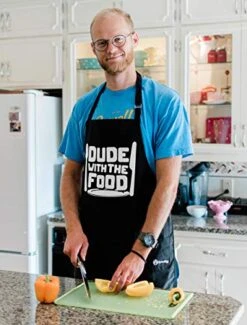 ApronMen, Dude With Food BBQ Grill Adjustable Apron For Men, One Size -KitchenAid Shop 51QPQkQjmwL