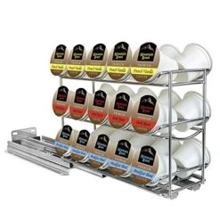LYNK PROFESSIONAL® Slide Out Coffee Pod Holder Organizer Upper Kitchen Cabinet And Coffee Bar Pull Out Rack, Compatible With Keurig K-Cup - Lifetime Limited Warranty - Chrome 10 LYNK PROFESSIONAL® Slide Out Coffee Pod Holder Organizer Upper Kitchen Cabinet And Coffee Bar Pull Out Rack, Compatible With Keurig K-Cup - Lifetime Limited Warranty - Chrome -KitchenAid Shop 51QezhGVyGL