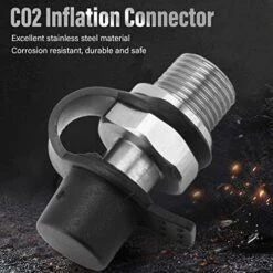 TOPINCN Carbonation Cap Male Thread, Stainless Steel Counter Pressure Bottle Filling Beer Soda Water Brewed CO2 Cylinder Refill Valve Plug Adapter -KitchenAid Shop 51Qf2BoHCSL