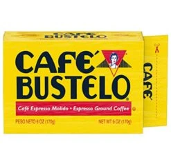 Afé Bustelo Espresso Dark Roast Ground Coffee Brick, 6 Ounces (Pack Of 12)