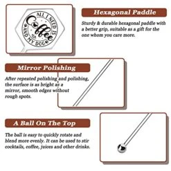 Funny Coffee Stir Sticks Engraved With Give Me Space Stainless Steel Reusable Beverage Drink Stirrer, Novelty Humor Gift For Tea Coffee Lover Men Women Dad Mom Xmas Birthday