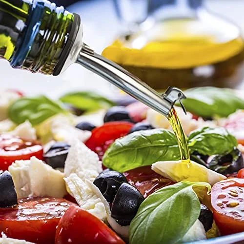 Olive Oil Bottle Pourer Spout Set - Easily Turn Your Bottles Into Dispensers For Liquor, Vinegar, Syrup Or Oils - (4 Spout-L+Funnel) 5 Olive Oil Bottle Pourer Spout Set - Easily Turn Your Bottles Into Dispensers For Liquor, Vinegar, Syrup Or Oils - (4 Spout-L+Funnel) - Image 3