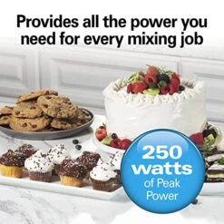 Hamilton Beach 6-Speed Electric Hand Mixer With Whisk, Traditional Beaters, Snap-On Storage Case, White -KitchenAid Shop 51QuxJuAXXL