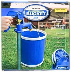 Camco Collapsible Bucket With Storage Case- Durable Pop Up Bucket With Watertight Fabric, Holds 3 Gallons Of Water - Great For RVs, Camping, Fishing, Boating, Hiking And More - Blue (42993), Blank Ski -KitchenAid Shop 51RE78ee3pL. AC