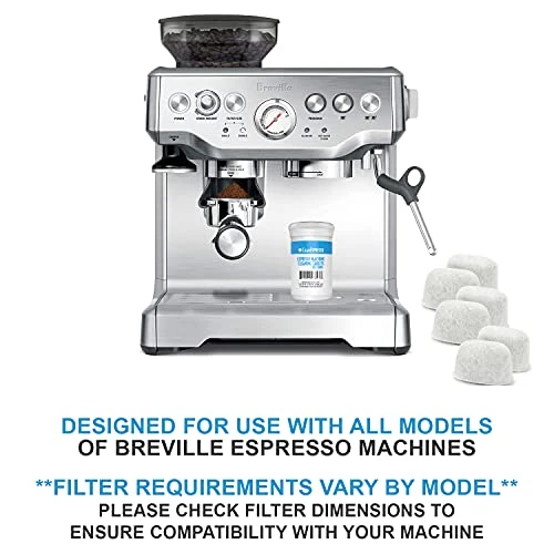 Espresso Machine Cleaning Tablets And Filters For Breville Espresso Machines (40 Tablets + 6 Filters) - 2 Gram Cleaning Tablets & Replacement Water Filter - Espresso Cleaner Accessories 4 Espresso Machine Cleaning Tablets And Filters For Breville Espresso Machines (40 Tablets + 6 Filters) - 2 Gram Cleaning Tablets & Replacement Water Filter - Espresso Cleaner Accessories - Image 2