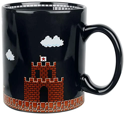 NINTENDO Super Mario Collectibles | Super Mario 8-Bit Boss Black Ceramic Coffee Mug 3 NINTENDO Super Mario Collectibles | Super Mario 8-Bit Boss Black Ceramic Coffee Mug
