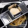 Premium Grade Stainless Steel Spaetzle Maker Widen Plastic Handle With Skimmer Spider Strainer Homemade Egg Noodle Dumpling Perfect Sized For Pots And Pans Making Tool -KitchenAid Shop 51RSi3oB8yS
