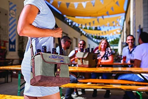 Star Wars Beer Caddy - Beer Cooler Tote With Opener - 6-Pack Cooler - Gifts For Beer Lovers, (Khaki Green With Brown Accents) 4 Star Wars Beer Caddy - Beer Cooler Tote With Opener - 6-Pack Cooler - Gifts For Beer Lovers, (Khaki Green With Brown Accents) - Image 2