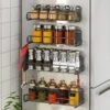 Coobest Magnetic Spice Rack For Refrigerator, 4 Pack Magnetic Spice Rack Organizer With Super Strong Magnetic, Metal Kitchen Organization, Spice And Seasoning Organizer, Kitchen Gadgets, Black -KitchenAid Shop 51RbwtAemsL